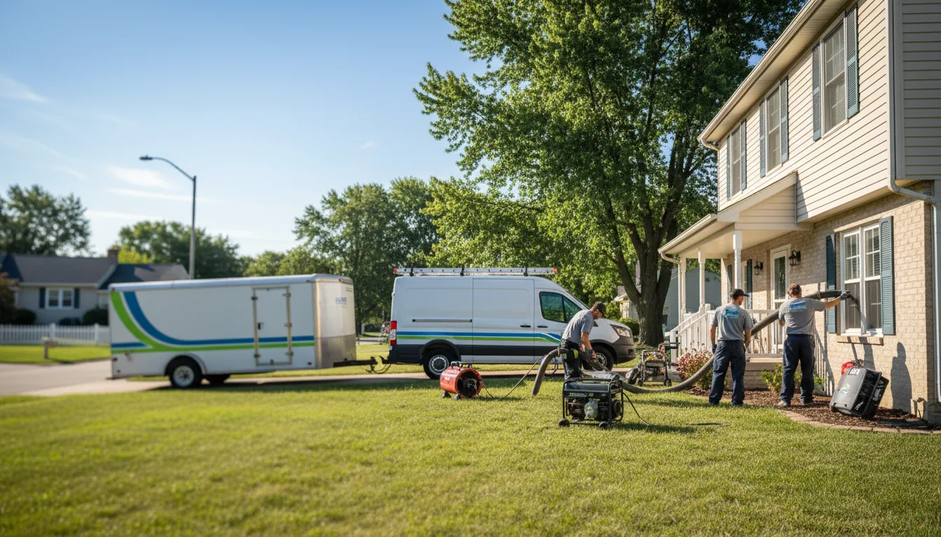 Flooded Basement Restoration And Cleanup With Repair in Wilmington, OH near me